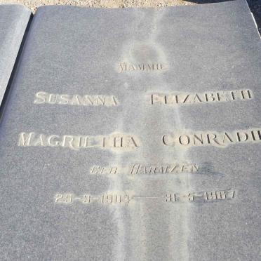 CONRADIE Wybrand Willem 1899-1967 &amp; Susanna Elizabeth Magrietha HARMZEN 1904-1967