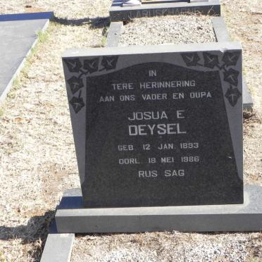 DEYSEL Josua E. 1893-1986