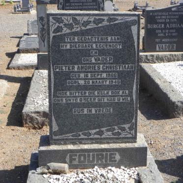FOURIE Pieter Andries Christiaan 1866-1945