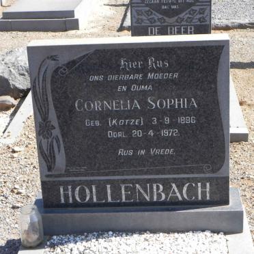 HOLLENBACH Cornelia Sophia nee KOTZE 1896-1972