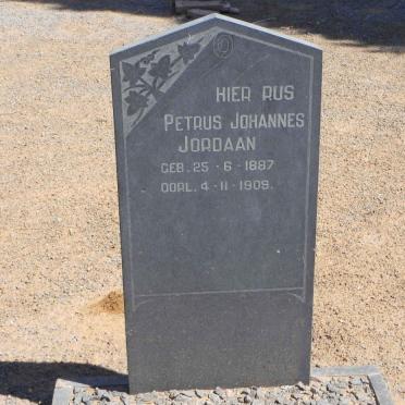 JORDAAN Petrus Johannes 1887-1909