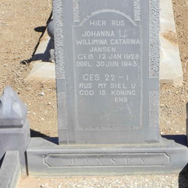 JANSEN Johanna Willimina Catarina 1928-1943