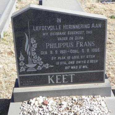 KEET Philippus Frans 1921-1985