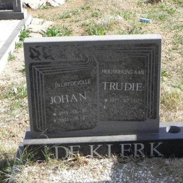 KLERK Johan, de 1951-2004 &amp; Trudie 1957-