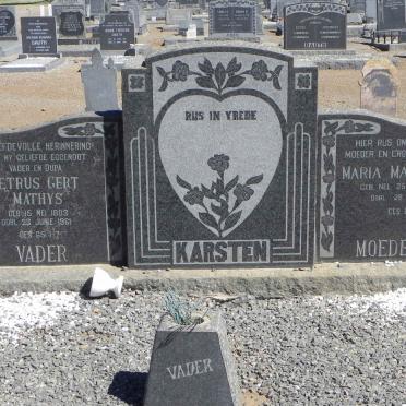 KARSTEN Petrus Gert Mathys 1883-1961 &amp; Maria Magaretha 1892-1965