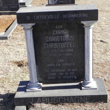 LABUSCHAGNE Christiaan Christoffel 1948-1987