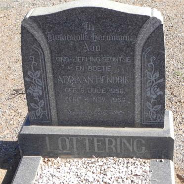 LOTTERING Adriaan Hendrik 1956-1956