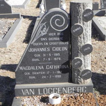 LOGGENBERG Johannes Gideon, van 1915-1978 &amp; Magdalena Catharina VENTER 1917-1990