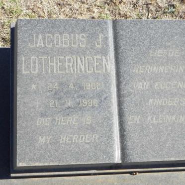 LOTHERINGEN Jacobus J. 1902-1986