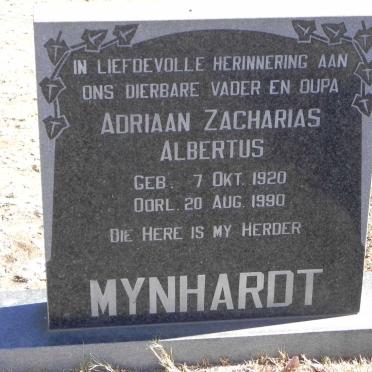 MYNHARDT Adriaan Zacharias Albertus 1920-1990