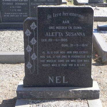 NEL Aletta Susanna 1905-1974