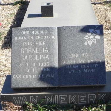 NIEKERK Cornelia Carolina, van 1896-1986