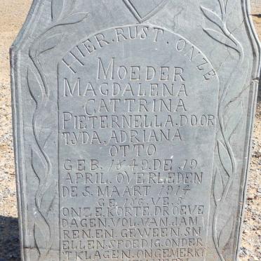 OTTO Magdalena Cattrina Pieternella Doortyda Adriana 1849-1914