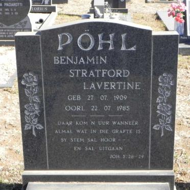 PÖHL Benjamin Stratford Lavertine 1909-1985