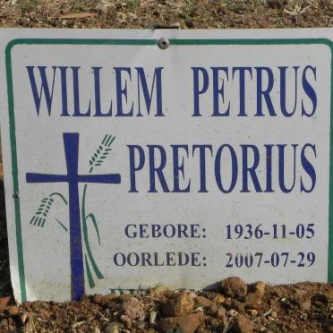 PRETORIUS Willem Petrus 1936-2007