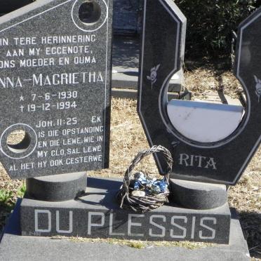 PLESSIS Anna-Magrietha, du 1930-1994