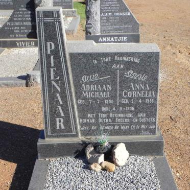 PIENAAR Adriaan Michael 1955-1976 &amp; Anna Cornelia 1956-1976