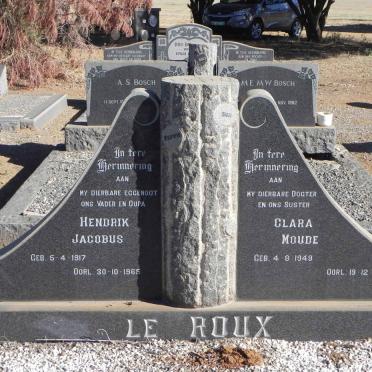 ROUX Hendrik Jacobus, le 1917-1965 :: LE ROUX Clara Moude 1949-1965