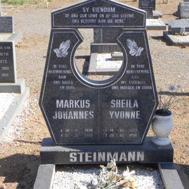 STEINMANN Markus Johannes 1930-2010 &amp; Sheila Yvonne 1943-1996