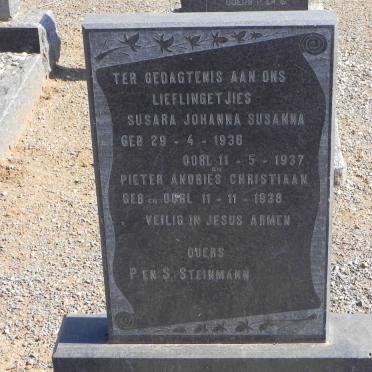 STEINMANN Susara Johanna Susanna 1936-1937 :: STEINMANN Pieter Andries Christiaan 1938-1938