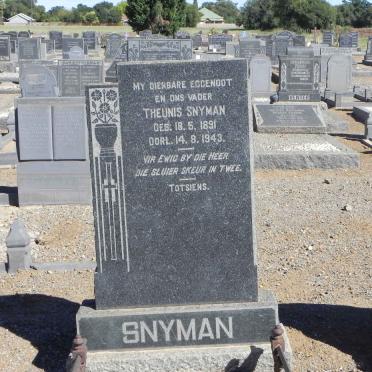 SNYMAN Theunis 1891-1943