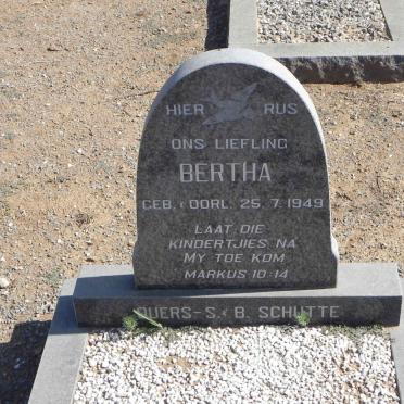 SCHUTTE Bertha 1949-1949