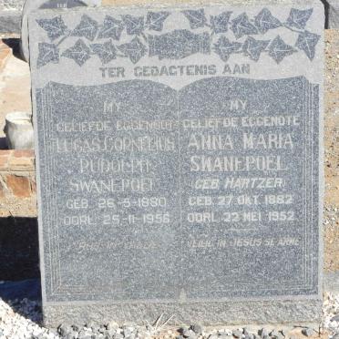 SWANEPOEL Lucas Cornelius Rudolph 1880-1956 &amp; Anna Maria HARTZER 1882-1952