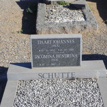 SCHUTTE Tjaart Johannes 1932-2005 &amp; Jacomina Hendrina 1947-