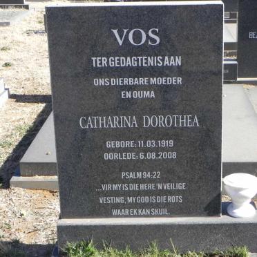 VOS Catharina Dorothea 1919-2008