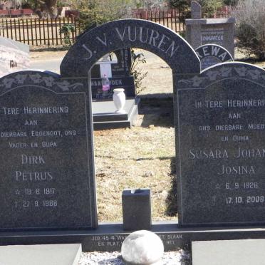 VUUREN Dirk Petrus, J.V. 1917-1988 &amp; Susara Johanna Josina 1926-2008