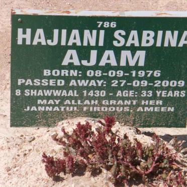 AJAM Hajiani Sabina 1976-2009