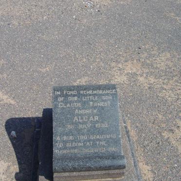 ALGAR Claude Ernest Andrew -193?