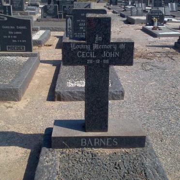 BARNES Cecil John -1965