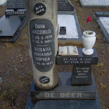 BEER Dirk Jacobus, de 1935-1983 &amp; Susara Johanna Sophia 1933-