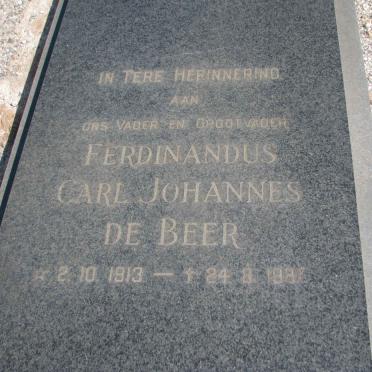 BEER Ferdinandus Carl Johannes, de 1913-1987