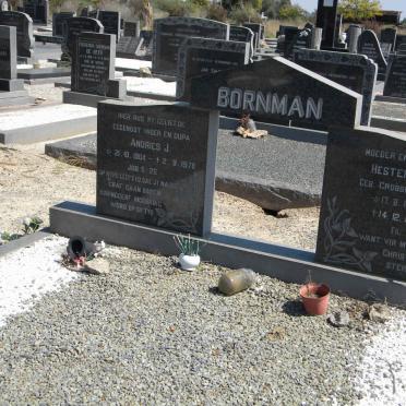 BORNMAN Andries J. 1904-1978 &amp; Hester S. GROBBELAAR 1911-1998