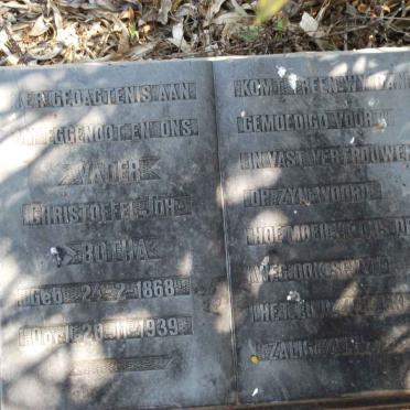 BOTHA Christoffel Joh. 1868-1939