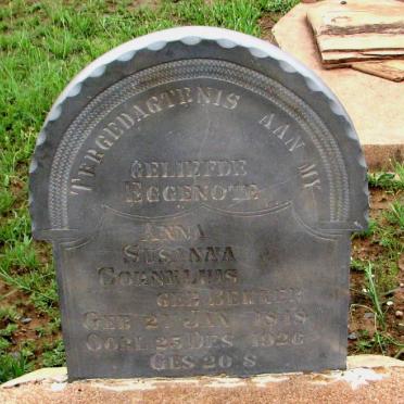 CORNELIUS Anna Susanna nee BEKKER 1868-1926