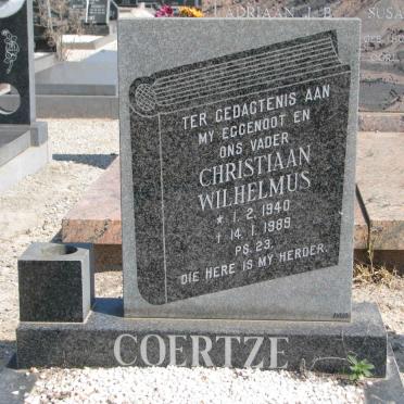 COERTZE Christiaan Wilhelmus 1940-1989