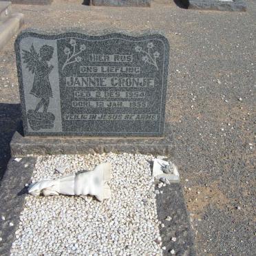 CRONJE Jannie 1954-1955