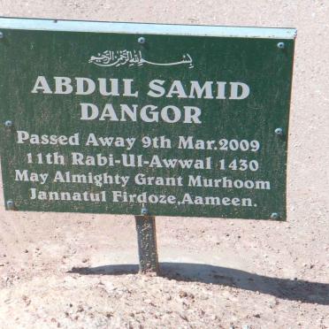 DANGOR Abdul Samid -2009