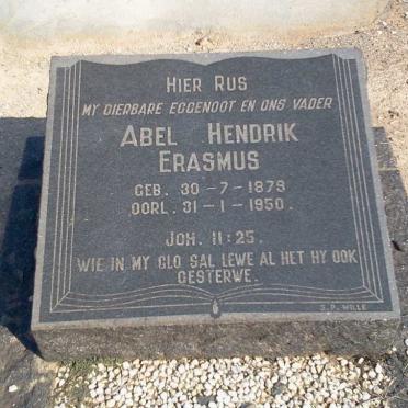 ERASMUS Abel Hendrik 1879-1950