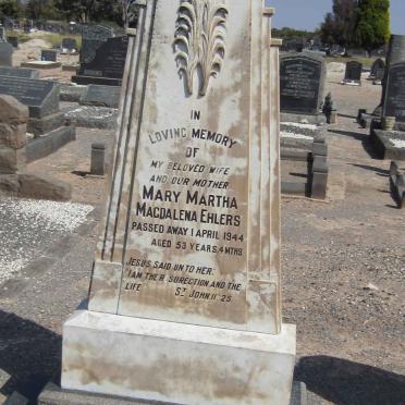 EHLERS Mary Martha Magdalena -1944