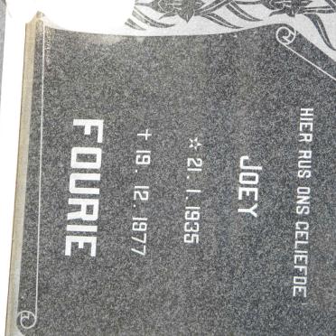 FOURIE Joey 1935-1977