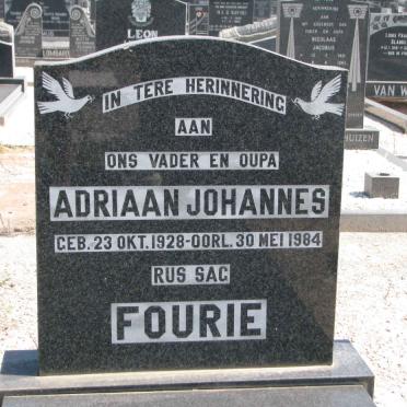 FOURIE Adriaan Johannes 1928-1984