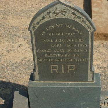 FOUCHE Paul A.G.C. 1925-1935
