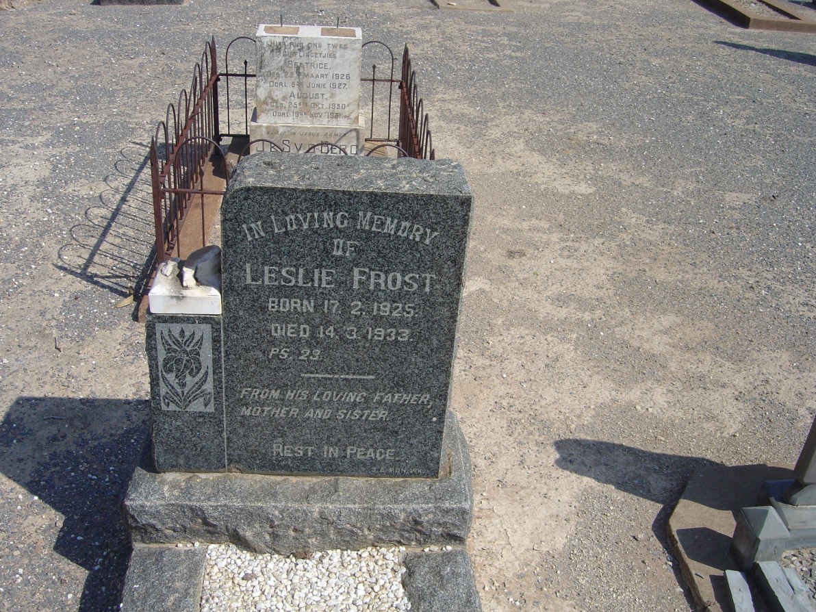 FROST Leslie 1925-1933