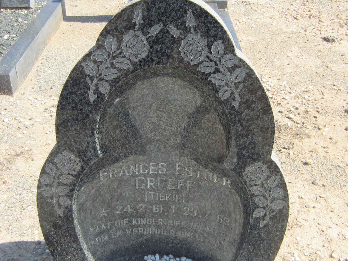 GREEFF Frances Esther 1961-1963