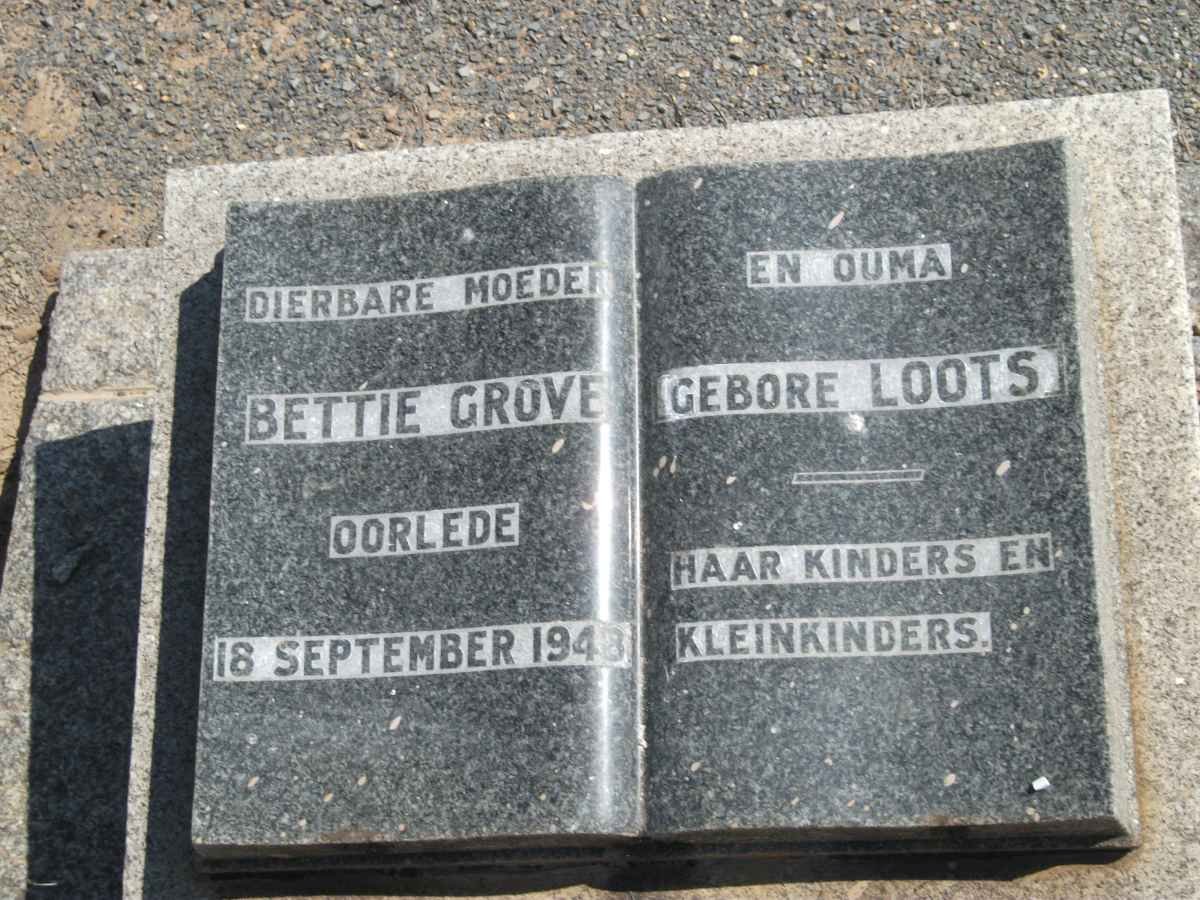GROVE Bettie nee LOOTS -1948