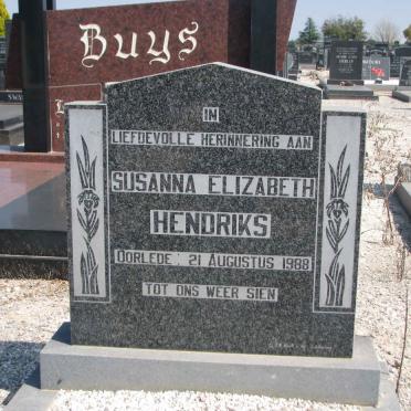 HENDRIKS Susanna Elizabeth -1988